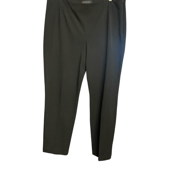 Talbots Refined Bi-Stretch Side-Zip Straight-Leg Curvy Fit Pants Size 16 Black - Picture 5 of 15